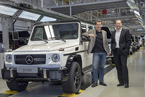 Produktionsrekord einer Offroad-Ikone: Erstmals 20.000 Mercedes-Benz G-Klassen in einem Jahr produziert