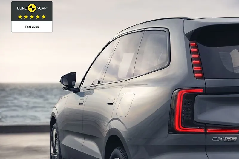 Volvo EX90 z pięcioma gwiazdkami w Euro NCAP