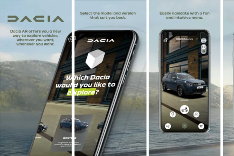 Dacia wprowadza AR. Cała gama modeli w telefonie
