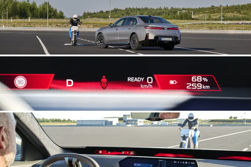 BMW może zablokować drzwi przed rowerzystą. Nowe systemy bezpieczeństwa wchodzą do standardu