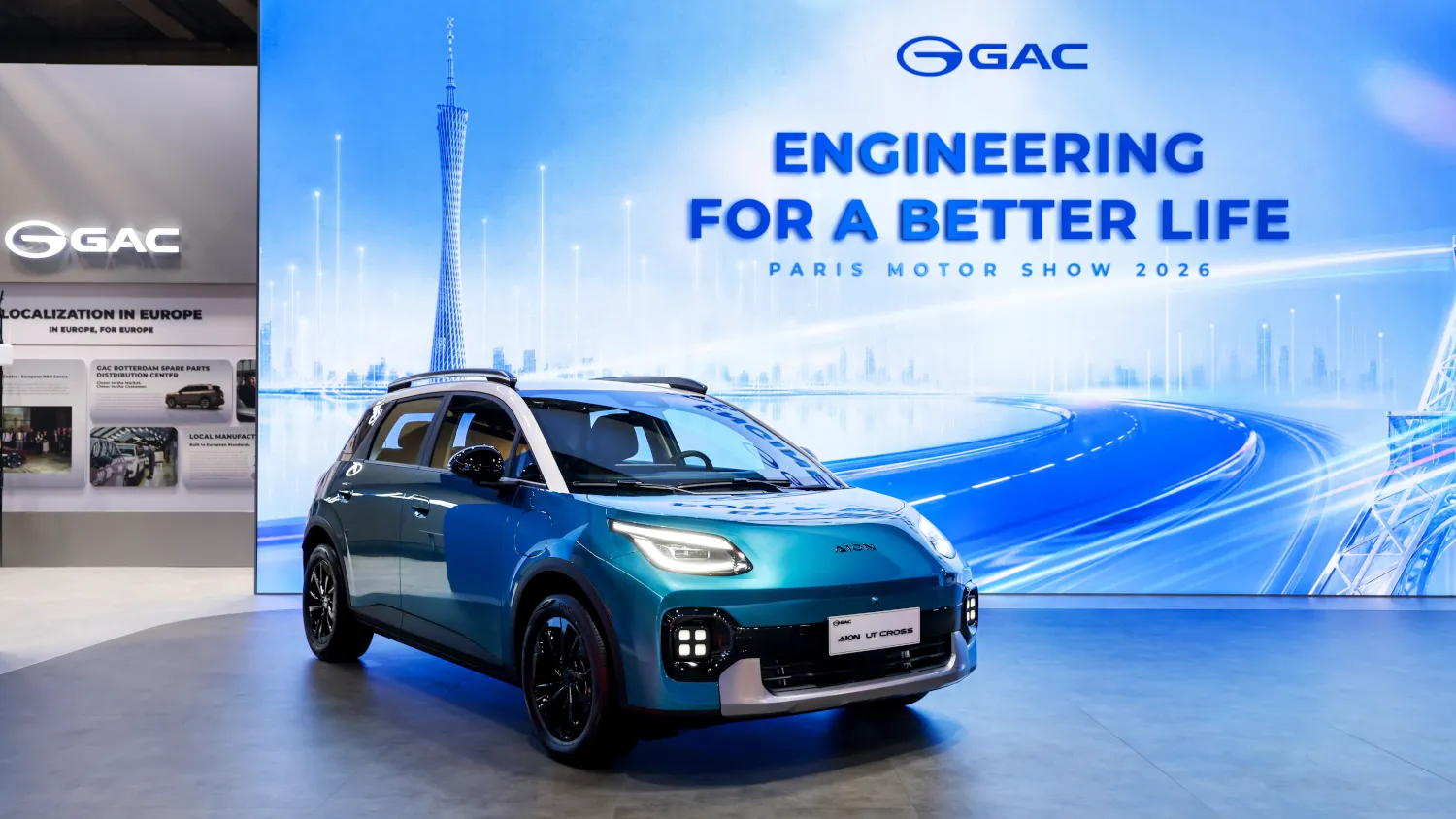 GAC pokazał nowego elektryka dla Europy. AION UT Cross ma 400 km zasięgu