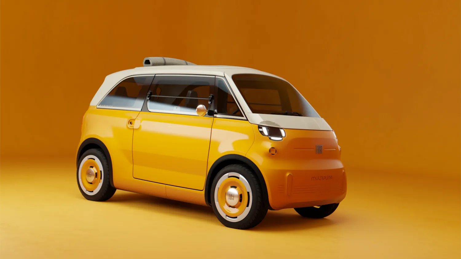 Fiat Multiplina ma tylko 3 metry. A mimo to mieści cztery osoby